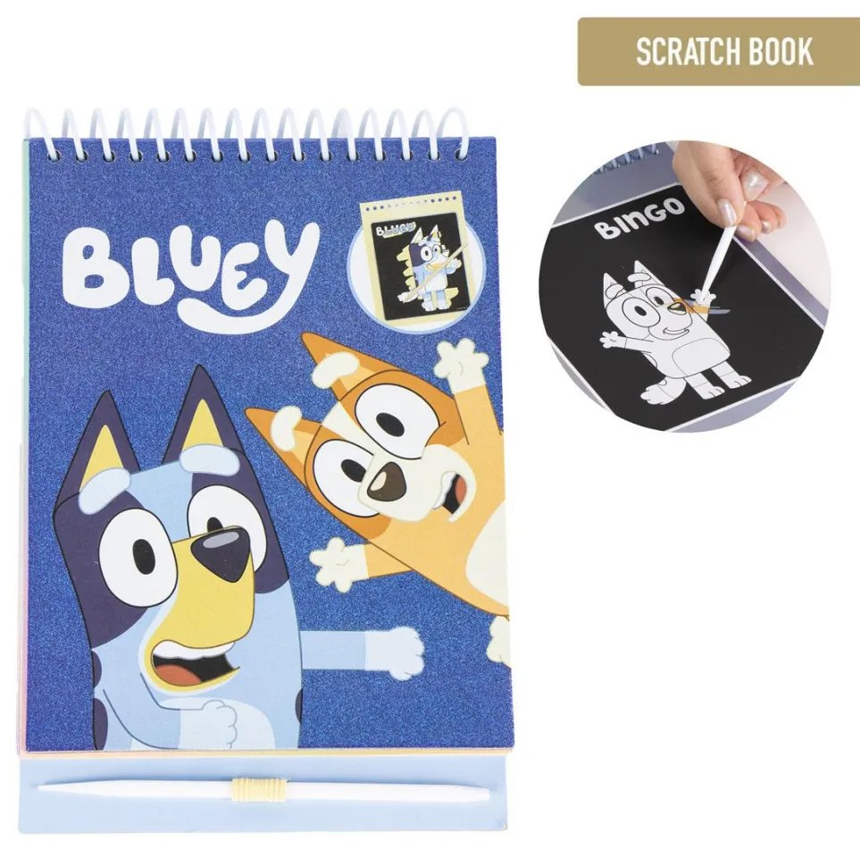 Bluey Bingo set de răzuire și colorare