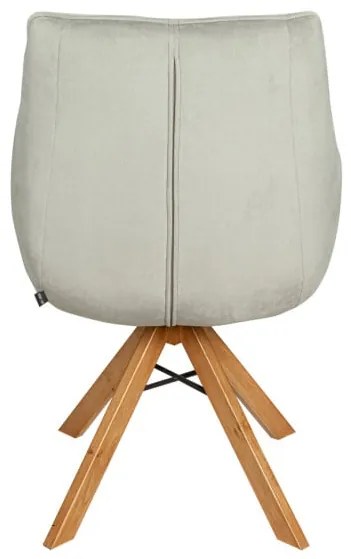 Scaun Vegas Rotativ Smoke Si Oak Gina Darkgrey
