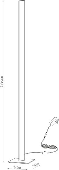 Lampă LED de podea BERNADETTA, 28W, 230V, 4000K, albă