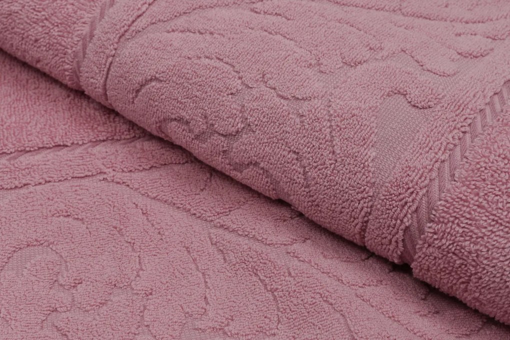 Set 2 Prosoape de Baie Sultan, 70x140 cm, 100% Bumbac, 560 gsm, Roz