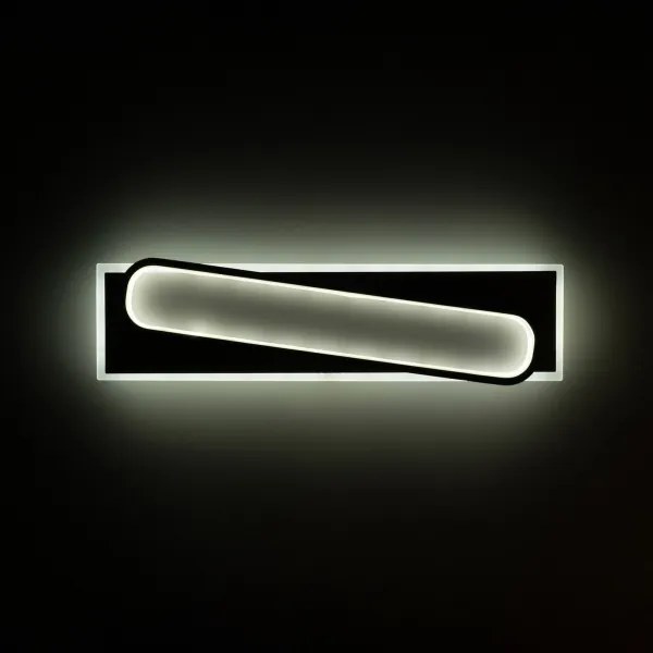 Brilagi - Plafonieră LED dimabilă OUTLINE LED/52W/230V 15x60 cm alb/negru + telecomandă