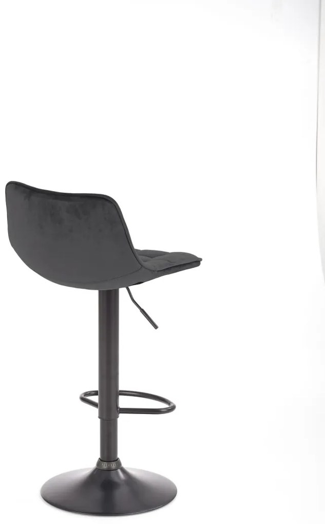 Scaun de bar H95 velvet gri