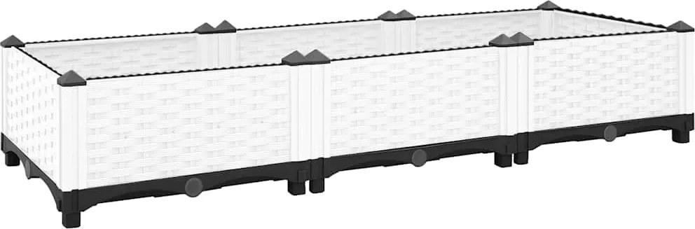 vidaXL Strat înălțat, 120x40x23 cm, polipropilenă