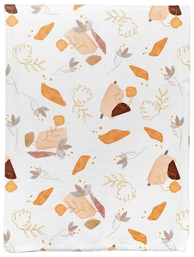 Pătură pentru copii albă din muselină 75x100 cm Boho – Mijolnir