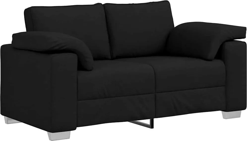 vidaXL Canapea Negru 160 x 80 x 82 cm țesătură