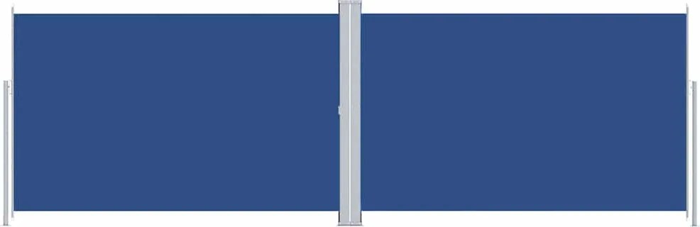 vidaXL Copertină laterală retractabilă, albastru, 220x600 cm