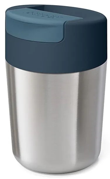 Thermos Joseph Joseph Sipp 81125, Capac de etansare, 0,340 L, Fara BPA, Otel inoxidabil, Albastru/inox