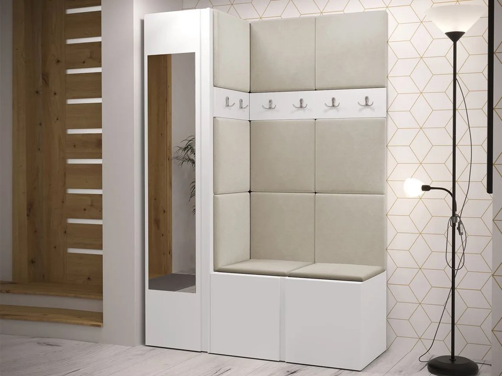 Mobilier hol Tovenaz X (Bej) (cu oglindă). 1104778