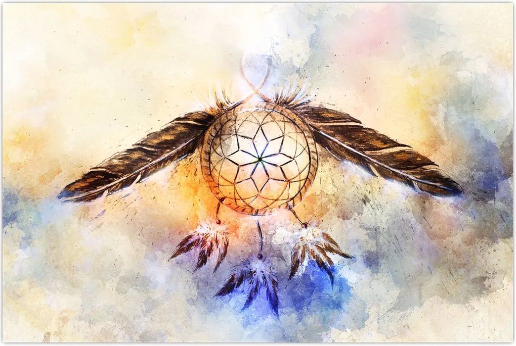 Tablou - Captator de vise cu pene (90x60 cm)