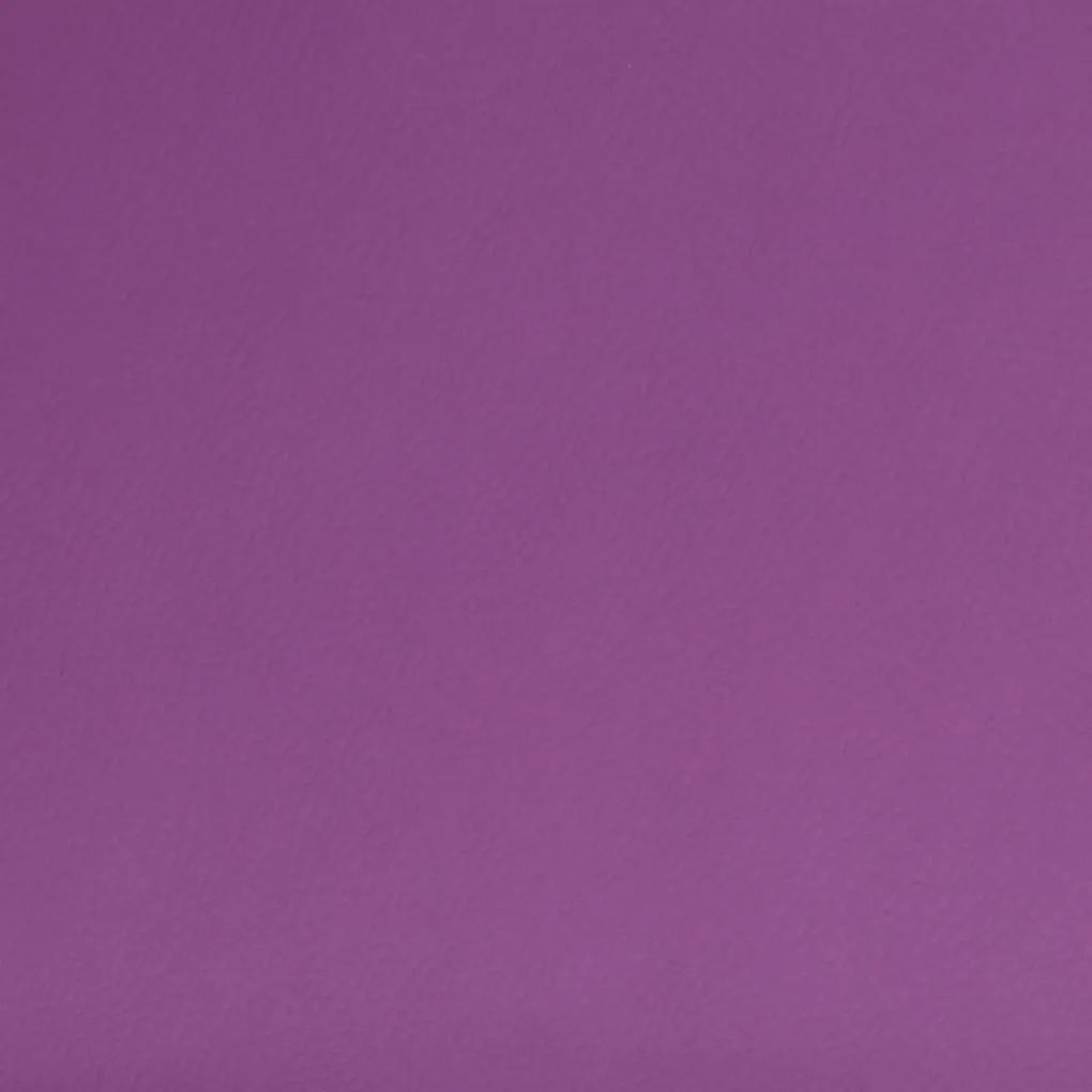 Scaune de masa pivotante, 2 buc, violet, piele ecologica 2, Violet