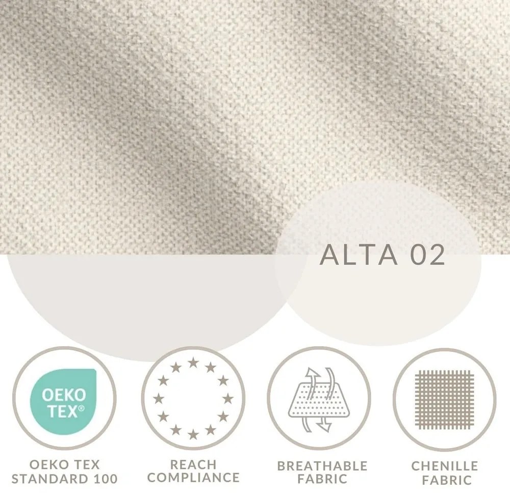 Pat bej tapițat cu spațiu de depozitare cu somieră 120x200 cm Noto – Maison de Rêve