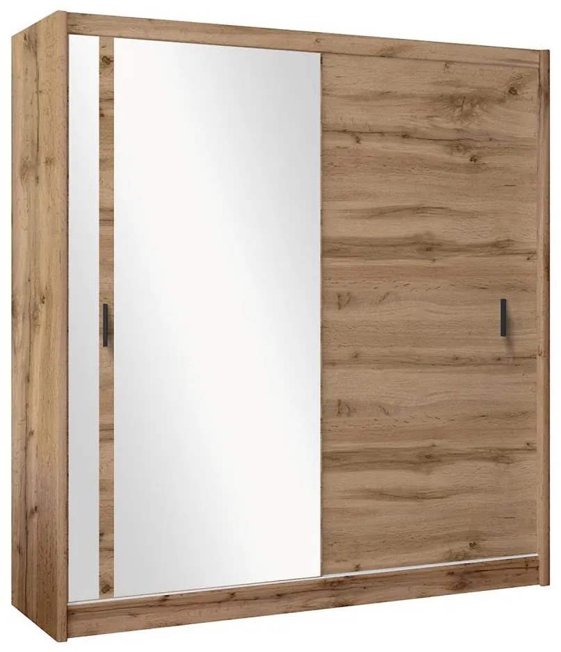 Dulap cu oglindă SABRINA 203x215 cm, stejar woltan