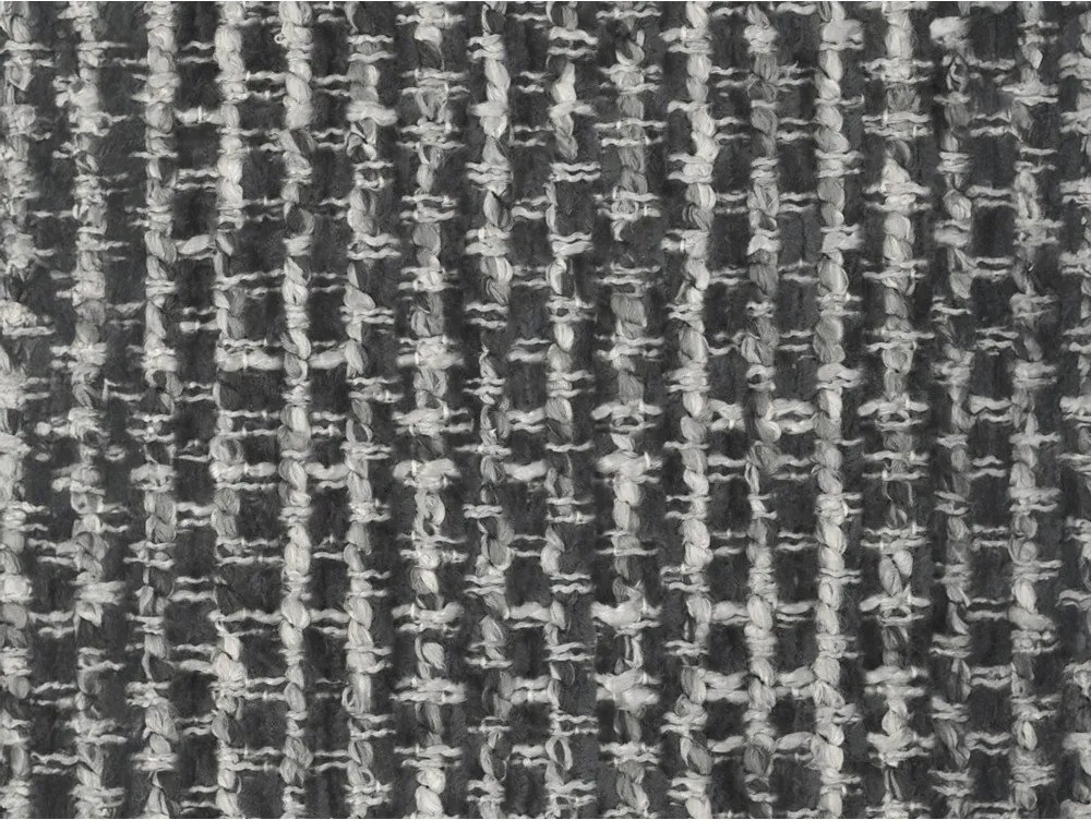 Taburet gri închis cu tapițerie din chenille Georgia – Micadoni