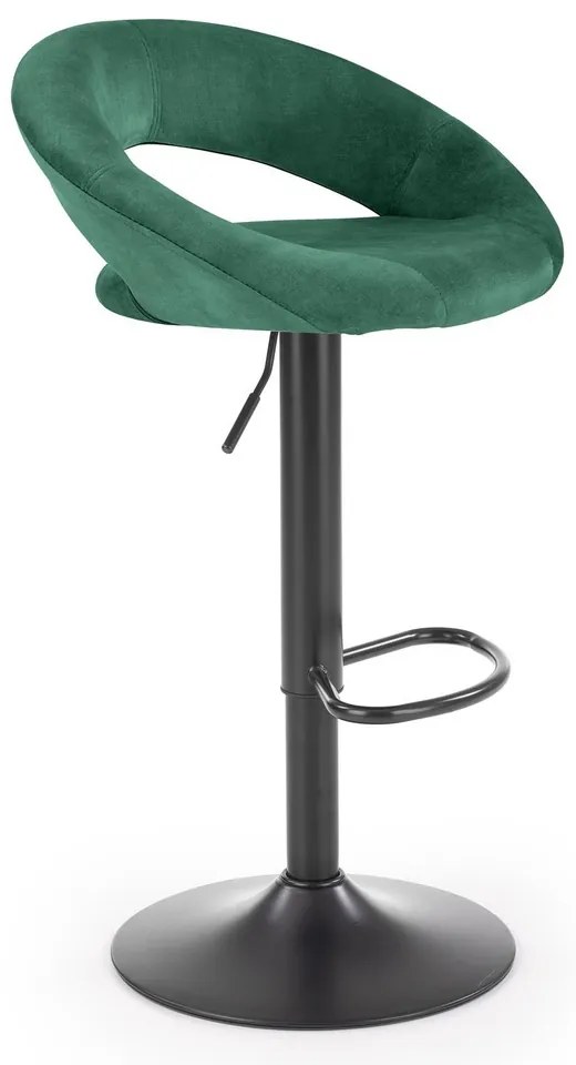 Scaun de bar Kaiden, verde/negru
