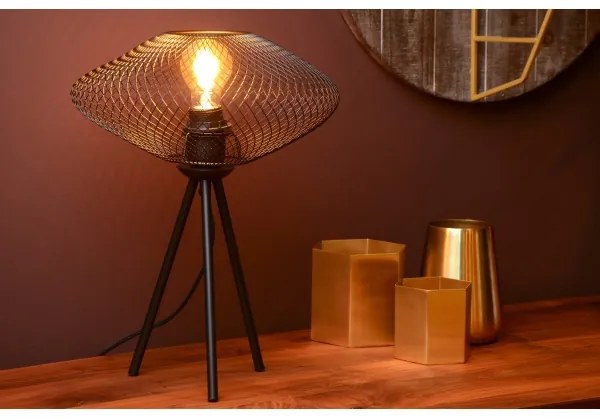 Lampă de masă MESH 1xE27/40W/230V neagră Lucide 21523/01/30