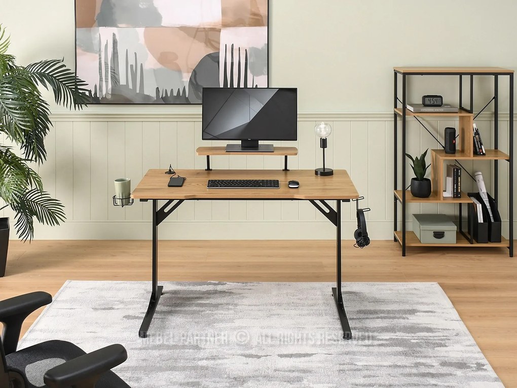Masă PC Matts 115 (stejar + negru). 1109789
