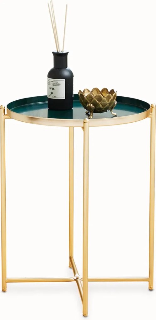 Masuta de cafea ELLA Ø 30 cm, auriu