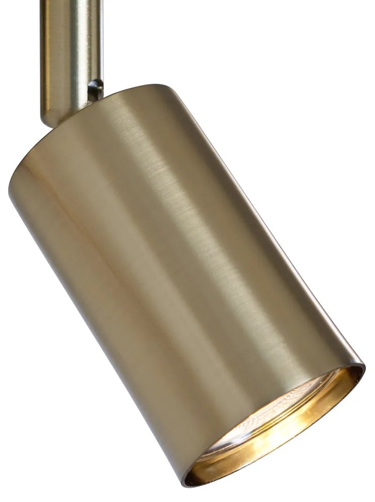 Plafonieră modernă de perete aurie cu USB-C înclinabilă - Rex