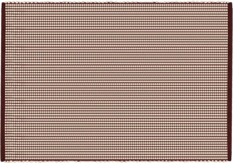 Covor burgundy/în culoare naturală țesut manual din lână 140x200 cm Talo – noo.ma