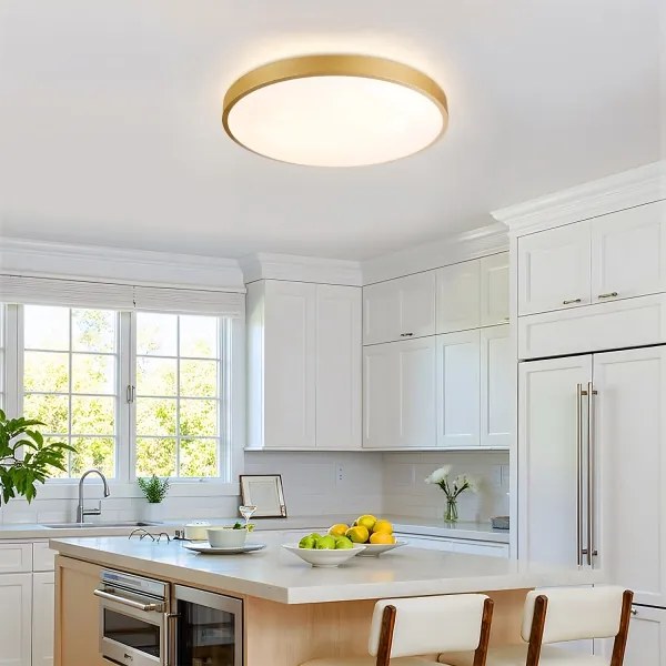 Brilagi - Corp de iluminat LED reglabil GLASS POOL DOUBLE LED/60W/230V 50 cm auriu + telecomandă