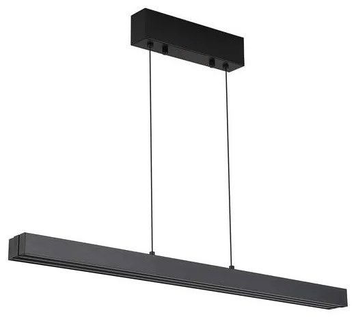 Lustra LED suspendata extensibila Linear negru