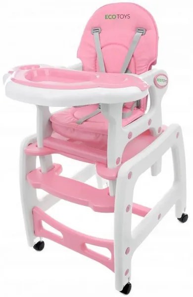 Scaun de masa 3 in 1 Ecotoys HC-223 Roz