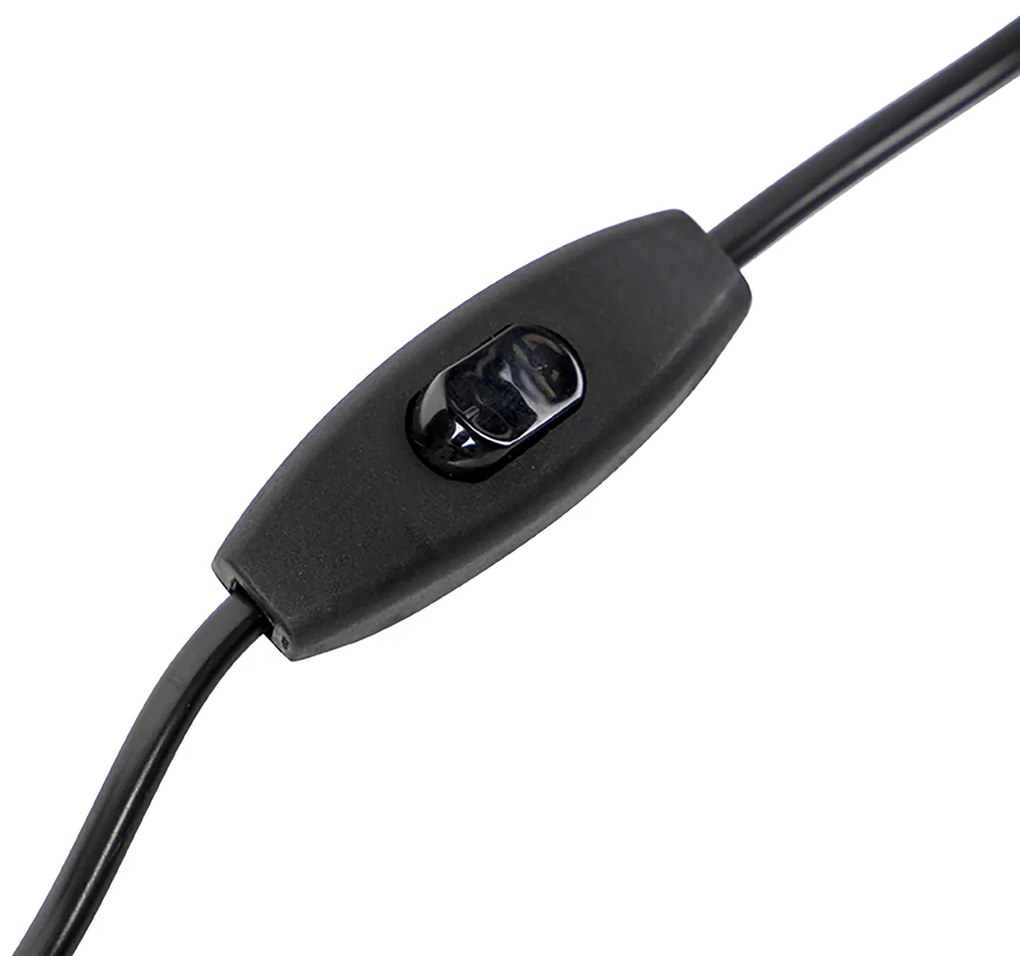 Lampă de masă cu abajur din catifea bronz taupe cu auriu 50 cm - Bruut