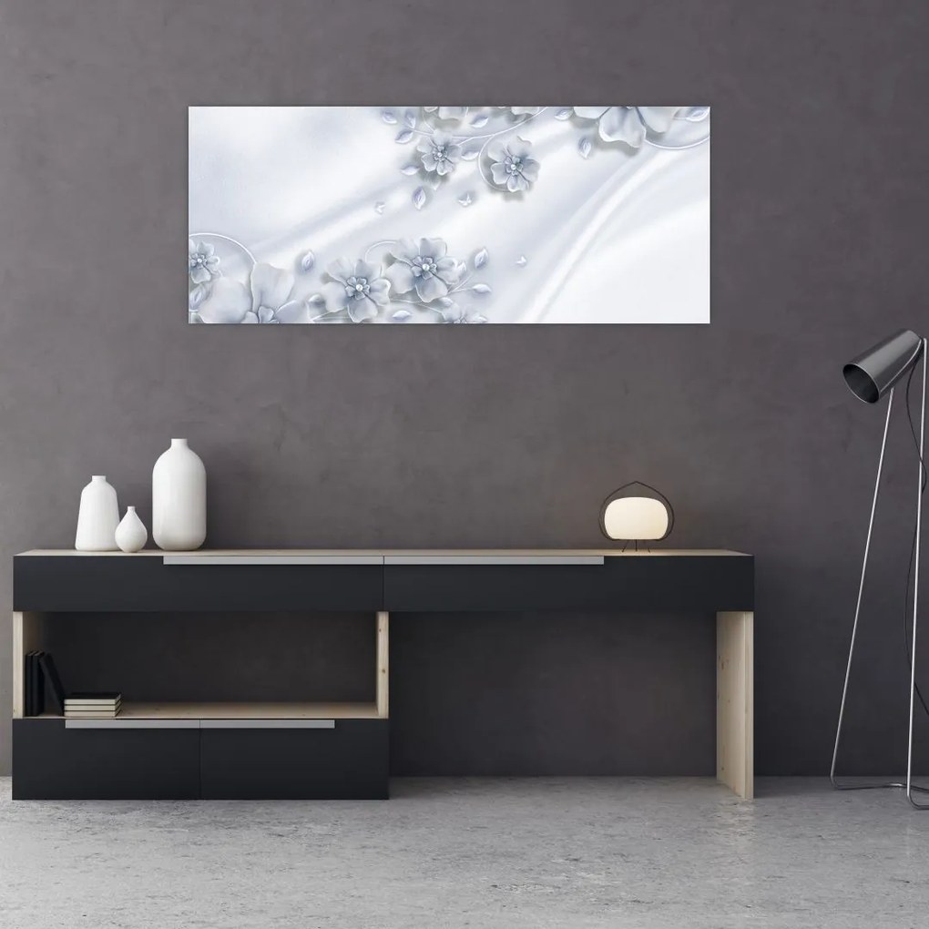 Tablou - Design flori (120x50 cm)