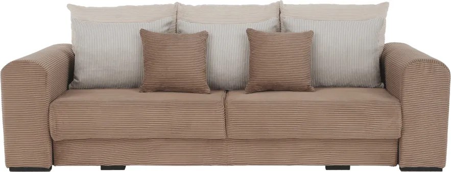 Canapea foarte spaţioasă, maro deschis, bej, crem, GILEN BIG SOFA