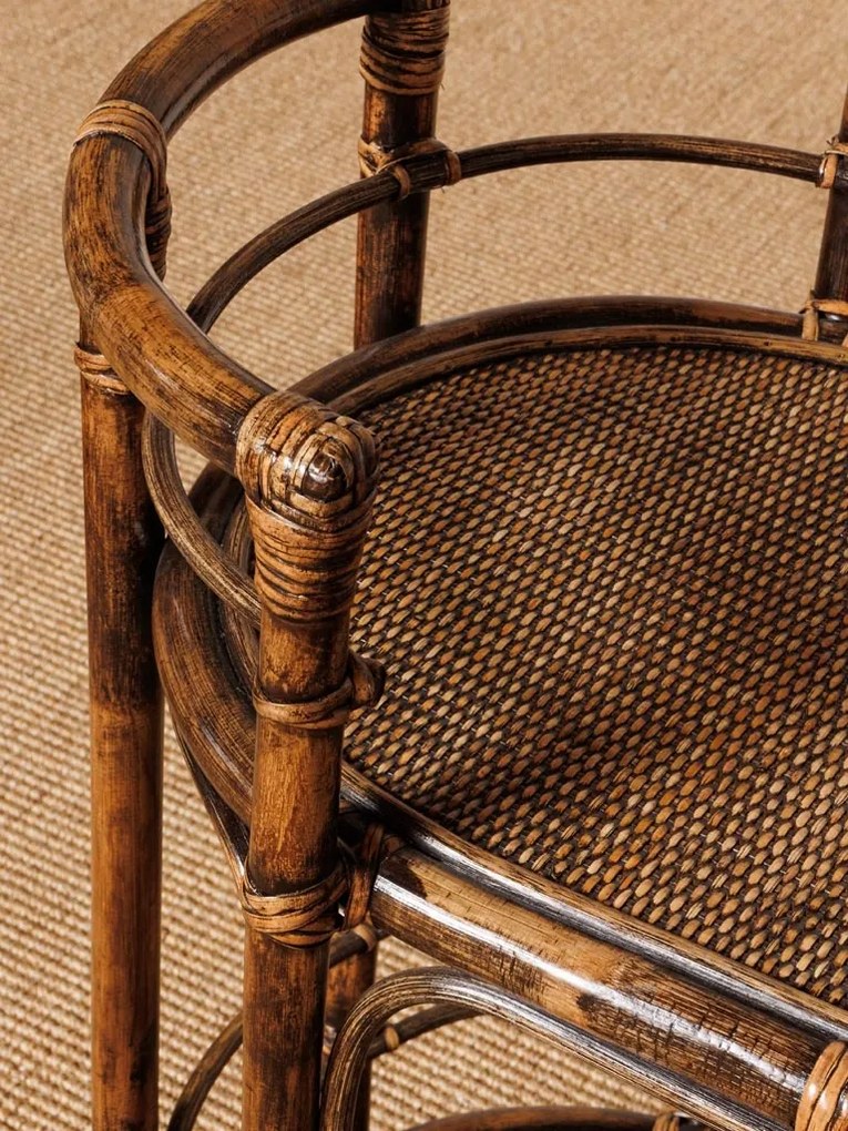 Consola din rattan, cu 2 rafturi, Veracruz