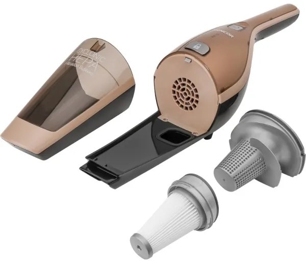 Sencor - Aspirator vertical fără fir 2-în-1, 100 W/2000 mAh, bej