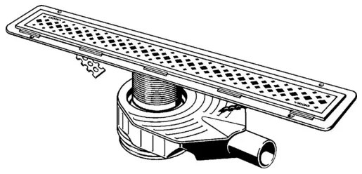 Set rigola de dus, Viega Advantix, 100cm, inox mat, 619084