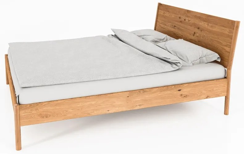 Pat din lemn de stejar 90x200 cm Pola – The Beds