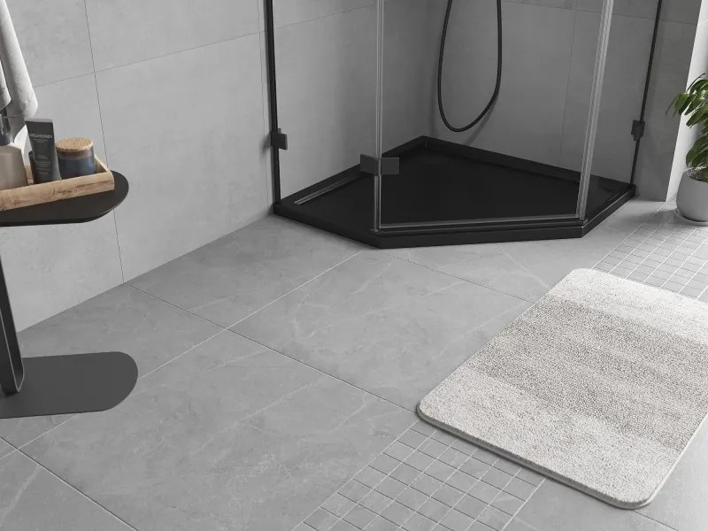 Mexen Flow brodzik pentagonal slim 80 x 80 cm, negru mat - 46P708080