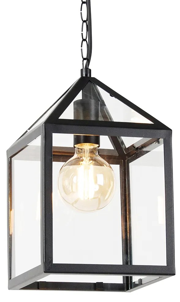 Lampă suspendată inteligentă pentru exterior neagră IP23 inclusiv Wi-Fi G95 - Amsterdam