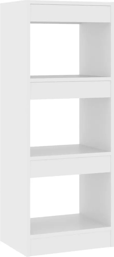vidaXL Bibliotecă/Separator cameră, alb, 40x30x103 cm, PAL