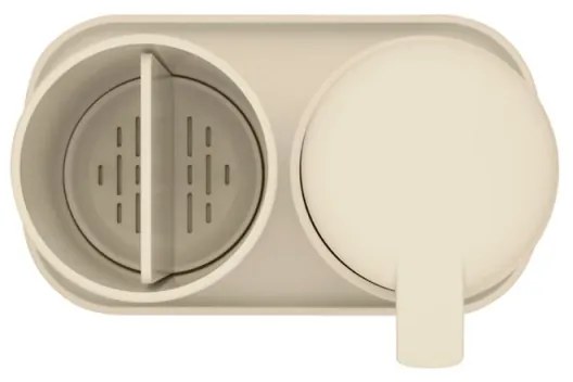 Set accesorii de baie Brabantia ReNew 1006266, 3 piese, 250 ml, Rezistent la coroziune, Bej
