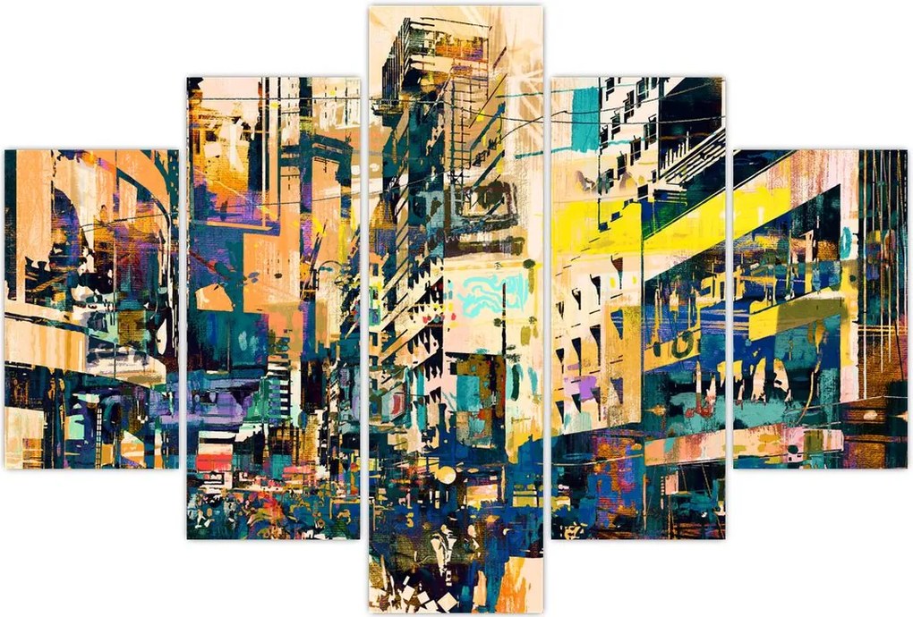 Tablou abstacțiunii pictate (150x105 cm)