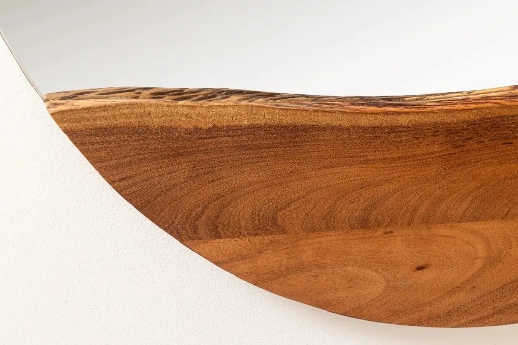 Oglinda decorativa cu margini din lemn Mirror 100cm