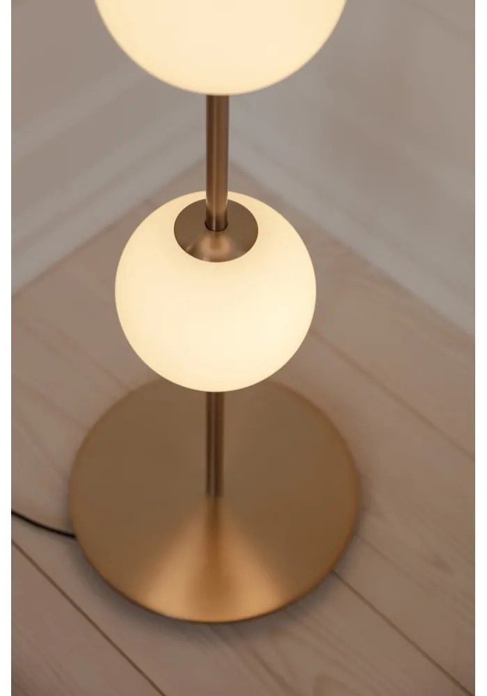 Lampadar alămiu LED cu intensitate reglabilă cu abajur din sticlă (înălțime 128 cm) Audrey Floor – UMAGE