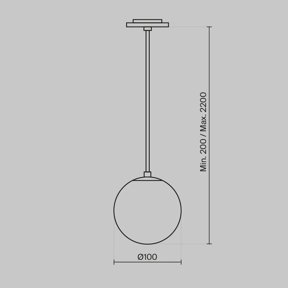 Pendul Luna P039PL-5W4K-10INS-B Maytoni LED, Alb, Germania