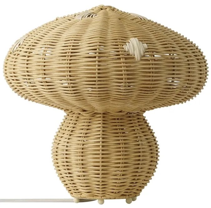 Lampa de masa design decorativ natural din ratan Allie