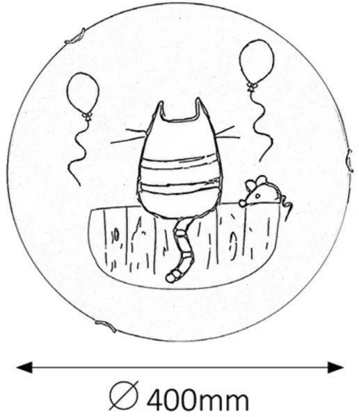 Rabalux 4558 - Lampă copii CATHY 2xE27/60W