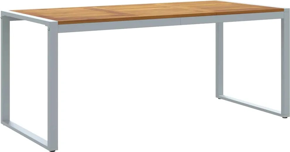 vidaXL Masă de Grădină Gri 180 x 90 x 75 cm Lemn Solid de Acacia