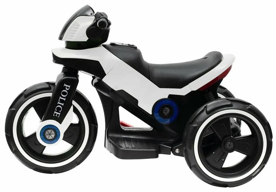 Motocicletă electrică pentru copii Baby Mix Raftnegru și alb, 100 x 50 x 61 cm