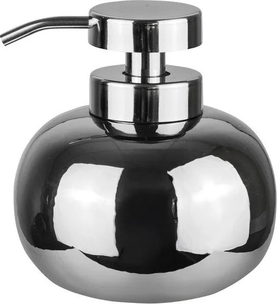 Dozator de săpun lichid argintiu din ceramică 200 ml Lotus – Mette Ditmer Denmark