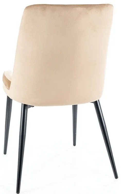 Scaun de bucaterie Kayla Velvet, bej
