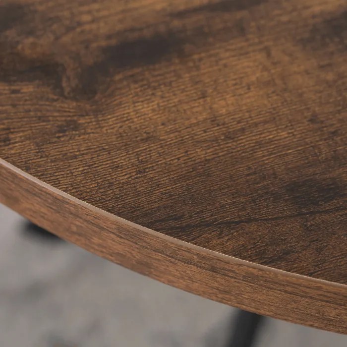 JAKS Masa rotundă extensibilă 80 - 160 cm stejar rustic Dorian