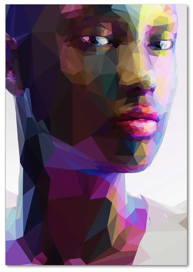 Tablou sticlă Abstracție femeie