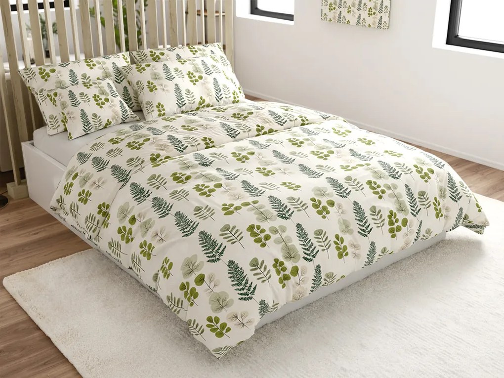 Lenjerie de pat din microfibra SCANDI NATURE verde Dimensiune lenjerie de pat: 70 x 90 cm | 140 x 220 cm